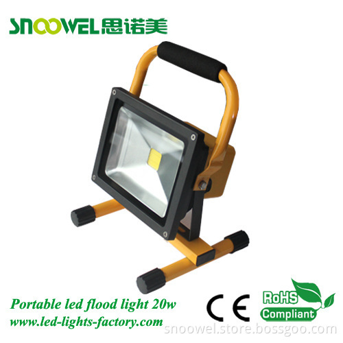 20w Portable And Rechargeable Led Floodlight With Battery